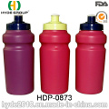 Botellas de agua plásticas libres de la bici del deporte de BPA de la categoría alimenticia (HDP-0873)